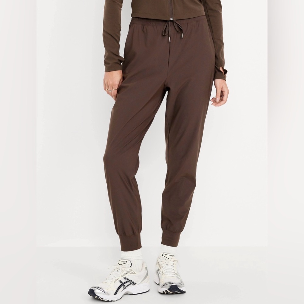 NWOT Old Navy High-Waisted SleekTech Women’s Brown Joggers Size L